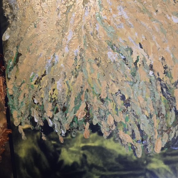 HANDCRAFTED Santa Clause Painting HANDMADE Holiday Art HANDPAINTED Wall Decor - Picture 15 of 17